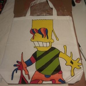 brat Simpson tote bag